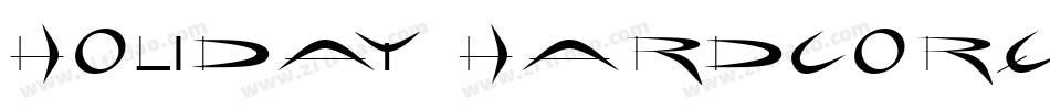 Holiday hardcore字体转换